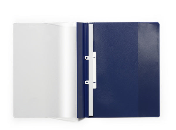 Durable DURAPLUS DE LUXE Sichtbuch 258907, für A4 – Kunststoff – Blau/Transparent