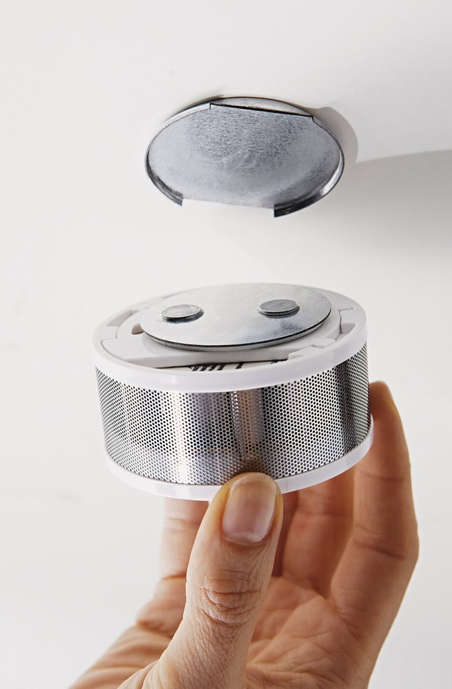 ABUS Mini GRWM30600 – Funk-Rauchmelder, 10-Jahres-Batterie, 85 dB, EN 14604 – Weiss