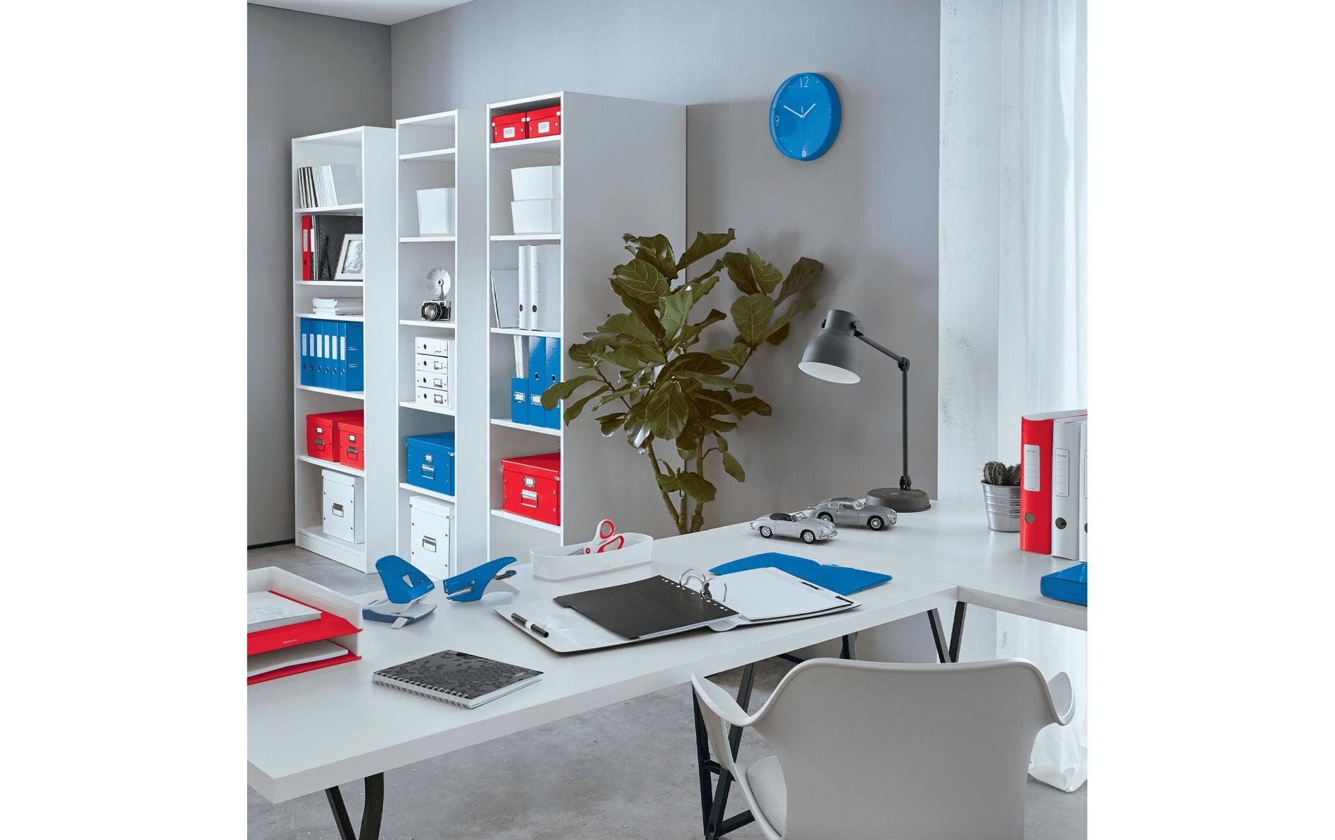 Leitz NeXXt WOW Mini Heftgerät – 10 Blatt, für Nr. 10, Rot