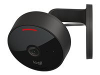 Logitech Circle View Sicherheitskamera – 1080p, Reichweite 5 m, IP64, Graphit