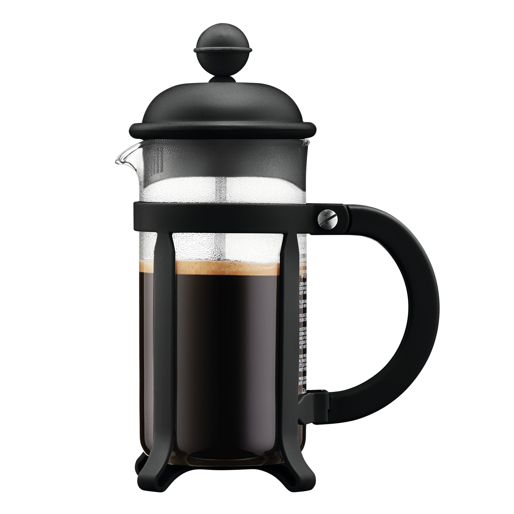 Bodum Java French Press / Kaffeebereiter – 0,35 l, 3 Tassen, Borosilikatglas/Edelstahl