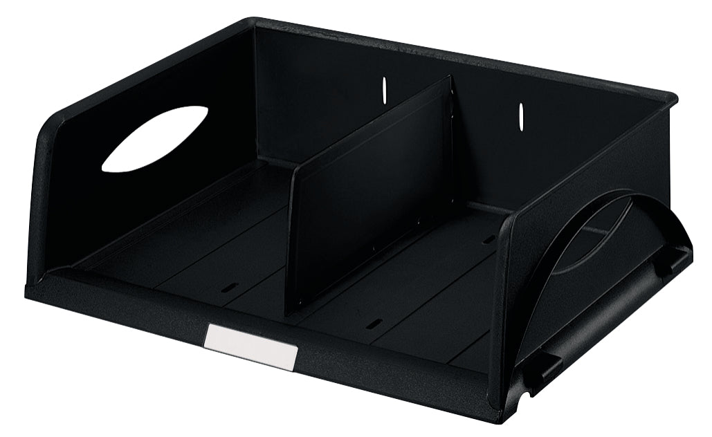 Leitz Sorty – Briefkorb für A4/C4, quer, Kunststoff, schwarz, 405 × 125 × 300 mm