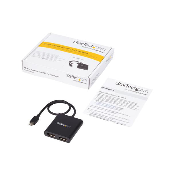 StarTech.com USB-Hub – USB-C, 2× DP, für Windows