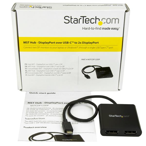 StarTech.com USB-Hub – USB-C, 2× DP, für Windows