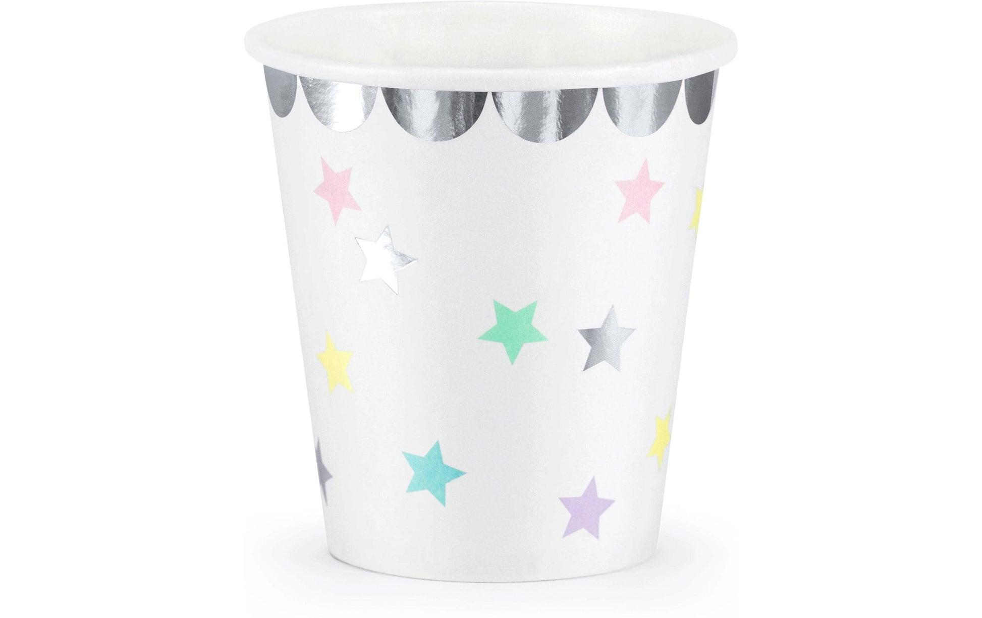PartyDeco Becher, Papier/Karton – 1,8 dl, mehrfarbig – 6 Stk.