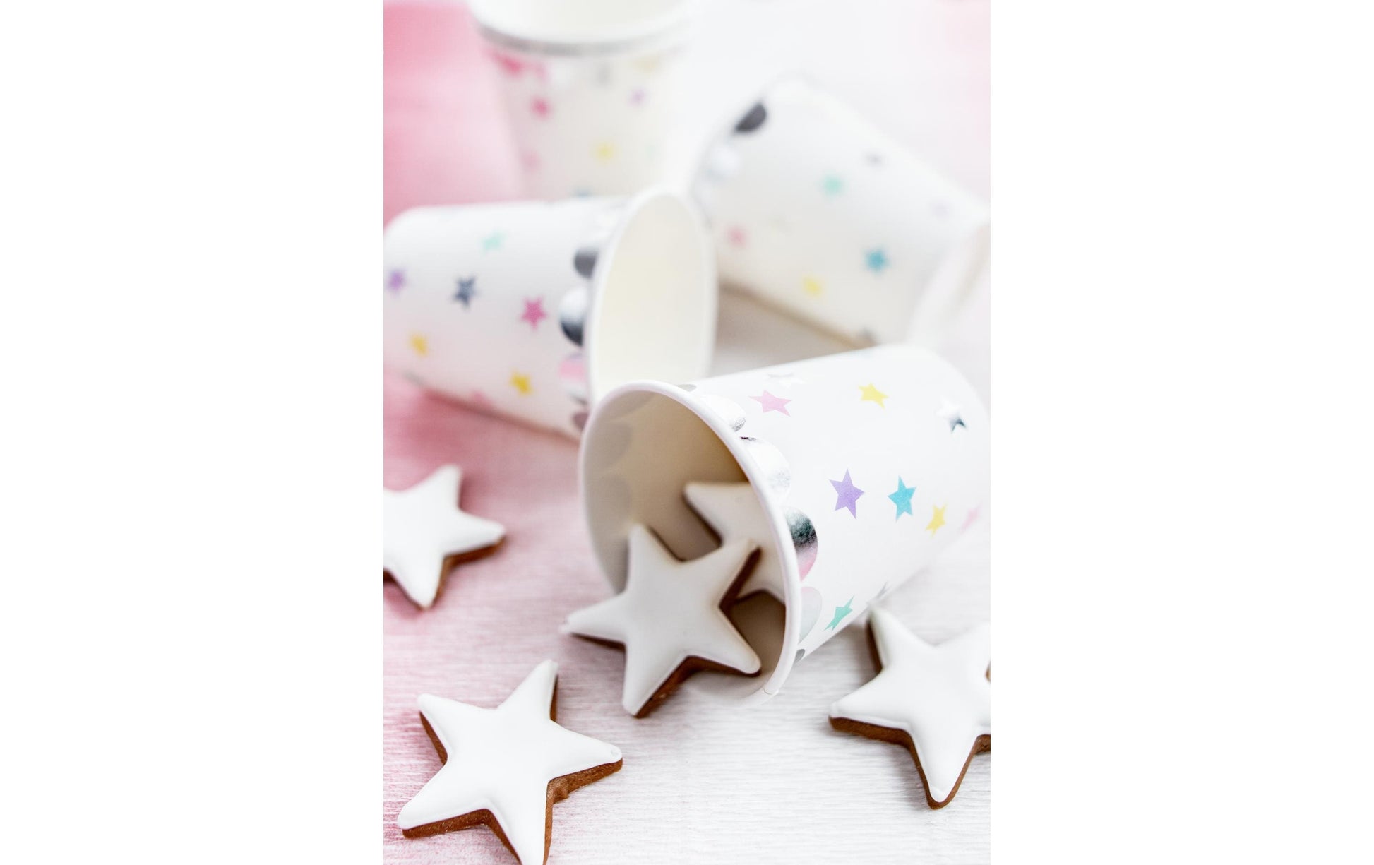 PartyDeco Becher, Papier/Karton – 1,8 dl, mehrfarbig – 6 Stk.