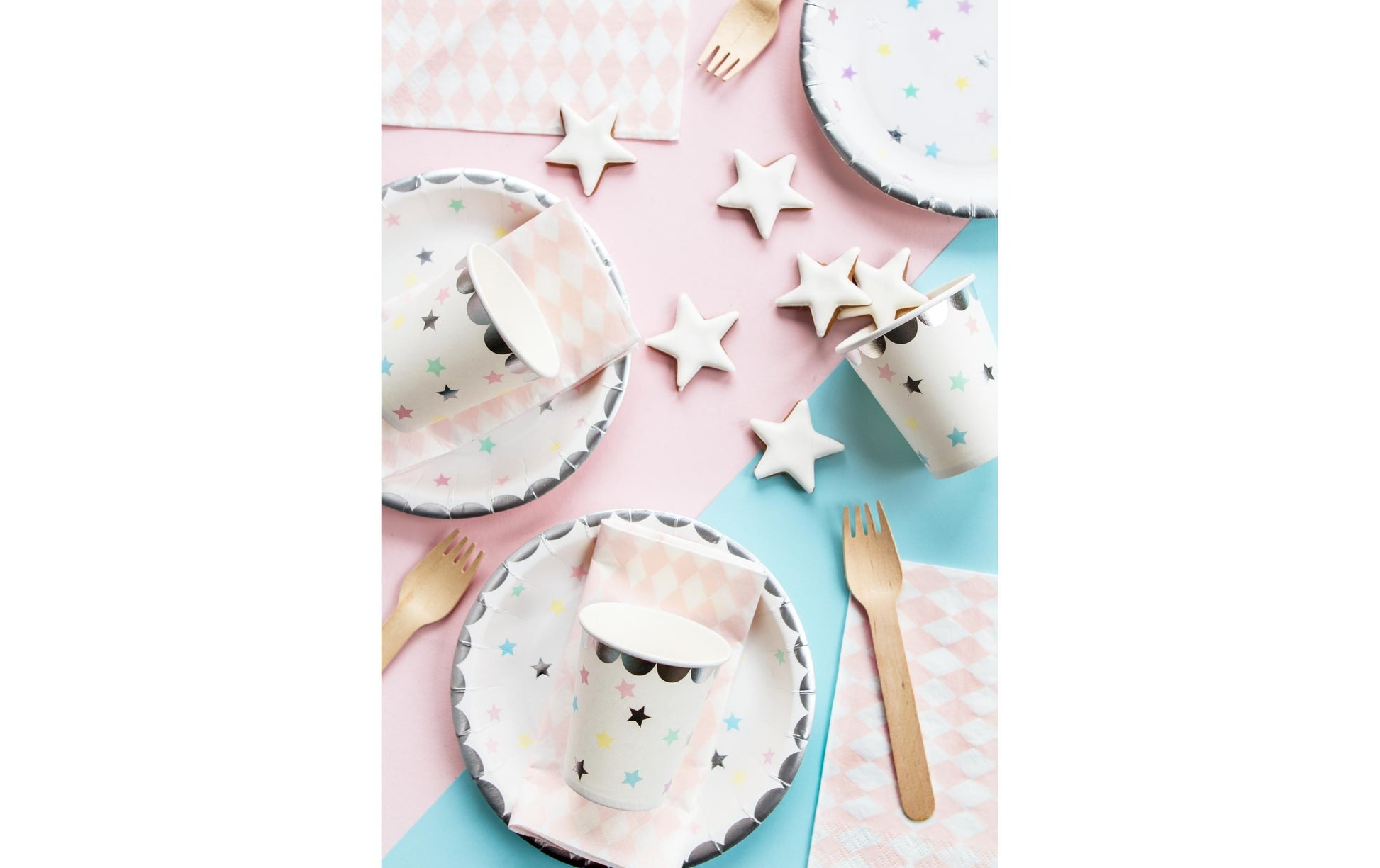 PartyDeco Becher, Papier/Karton – 1,8 dl, mehrfarbig – 6 Stk.