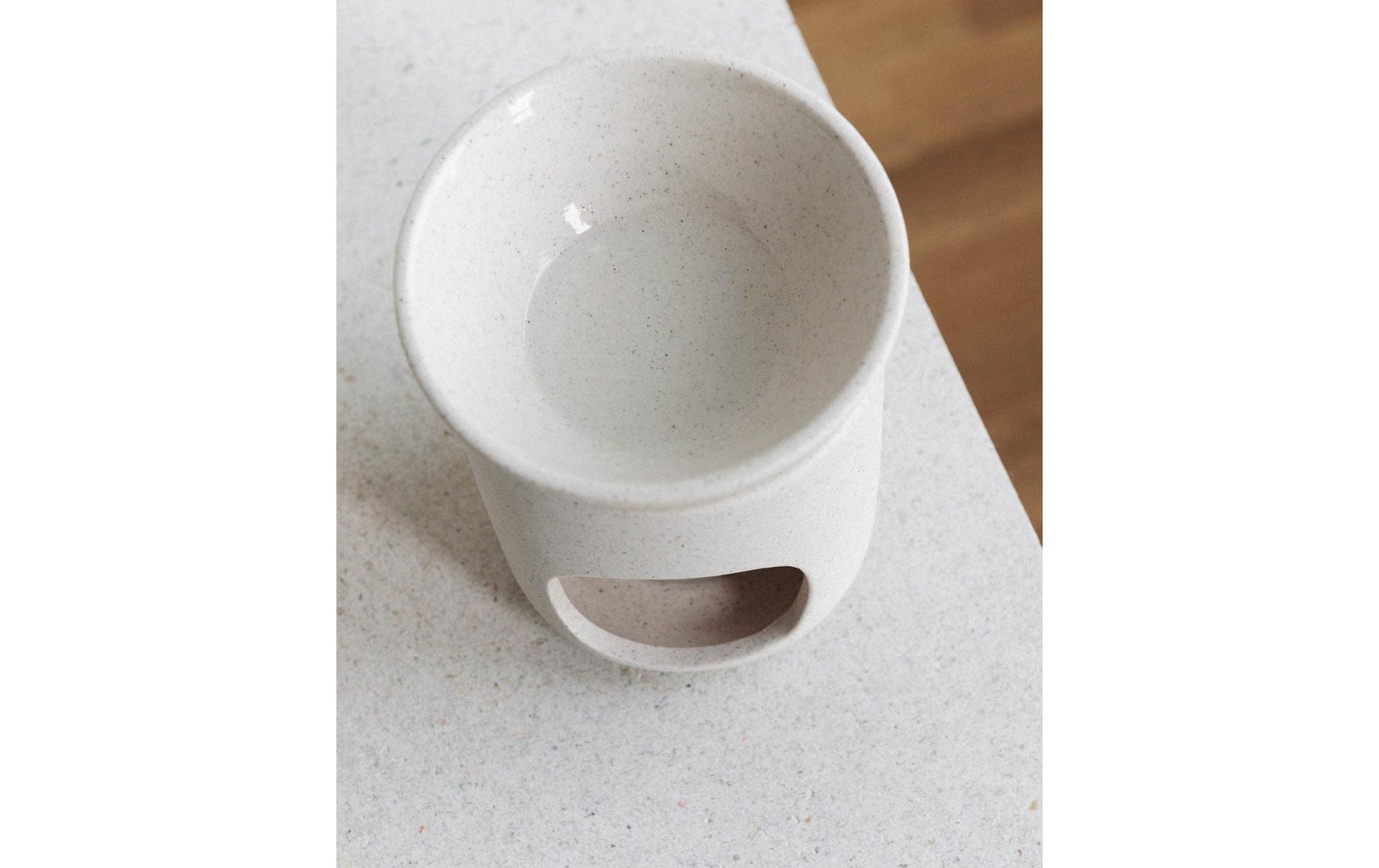 Esmée Duftlampe, Steingut, Beige, Ø 11 × 13.5 cm