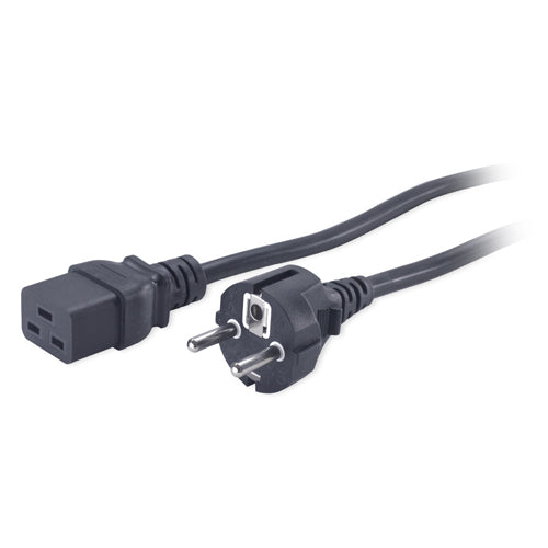 APC Netzkabel – Schuko (Typ E/F) – IEC C19, 2,5 m, 90–250 V/16 A, schwarz