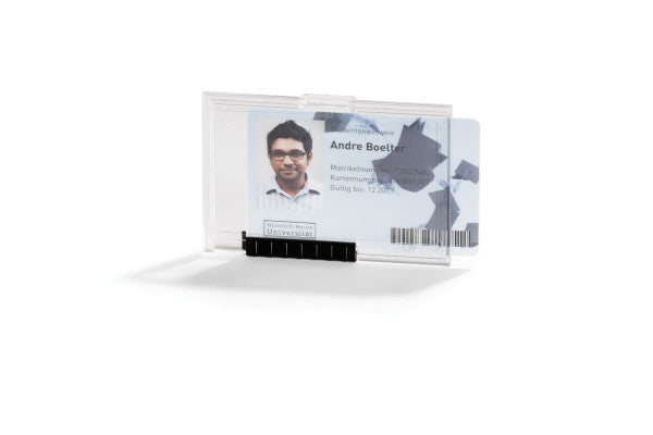 Durable Ausweishalter – 87 × 54 mm, Kunststoff, transparent – 10 Stück