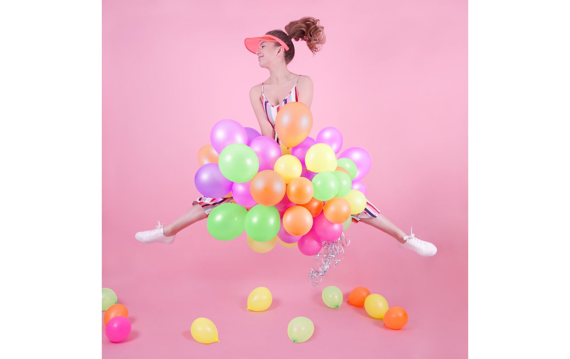 PartyDeco Luftballons Uni Neon – mehrfarbig – Ø 25 cm – Latex – 10 Stk