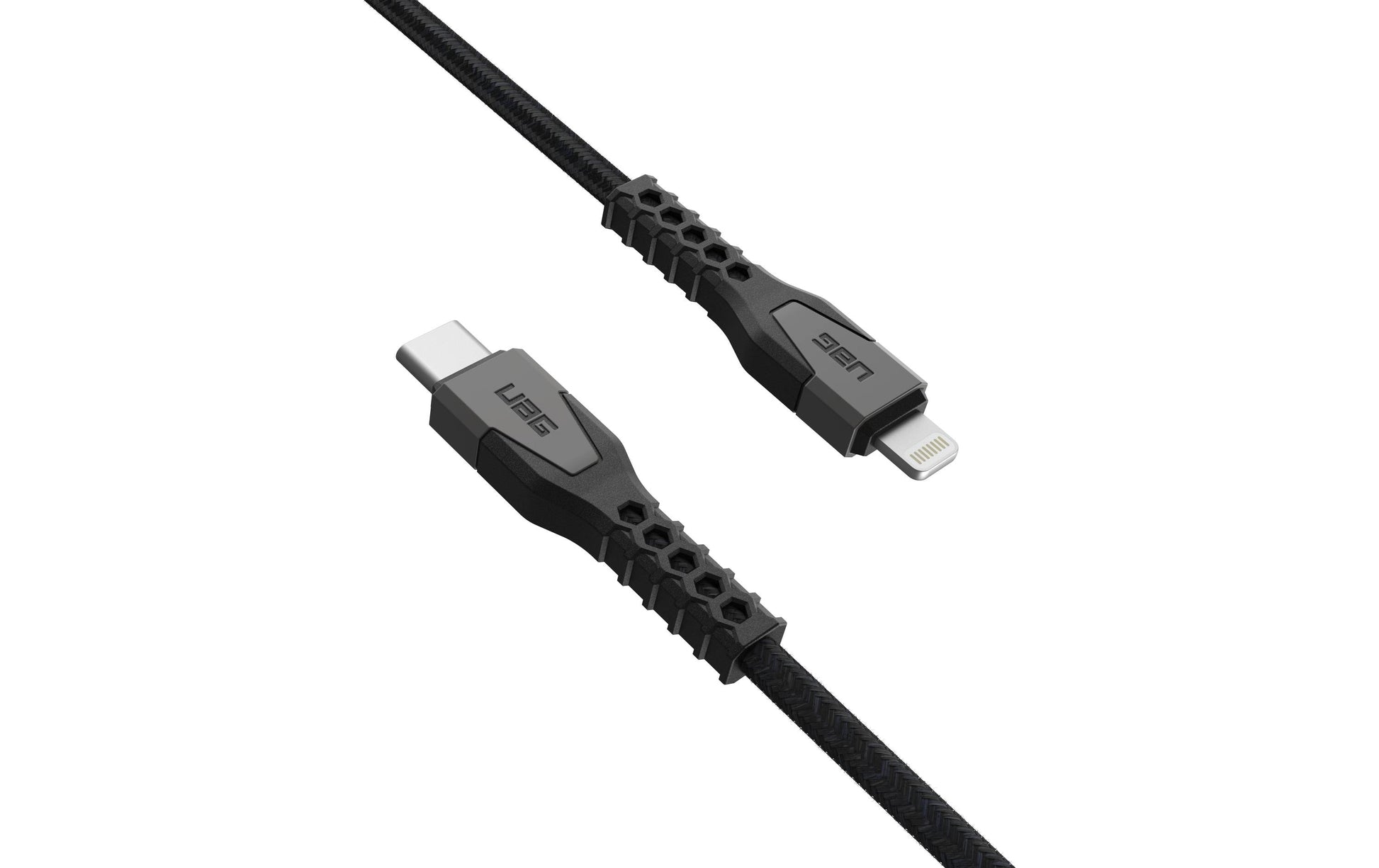 Urban Armor Gear UAG USB-C-auf-Lightning-Kabel – 1,5 m, USB 2.0, 30 W, Schwarz, MFi zertifiziert