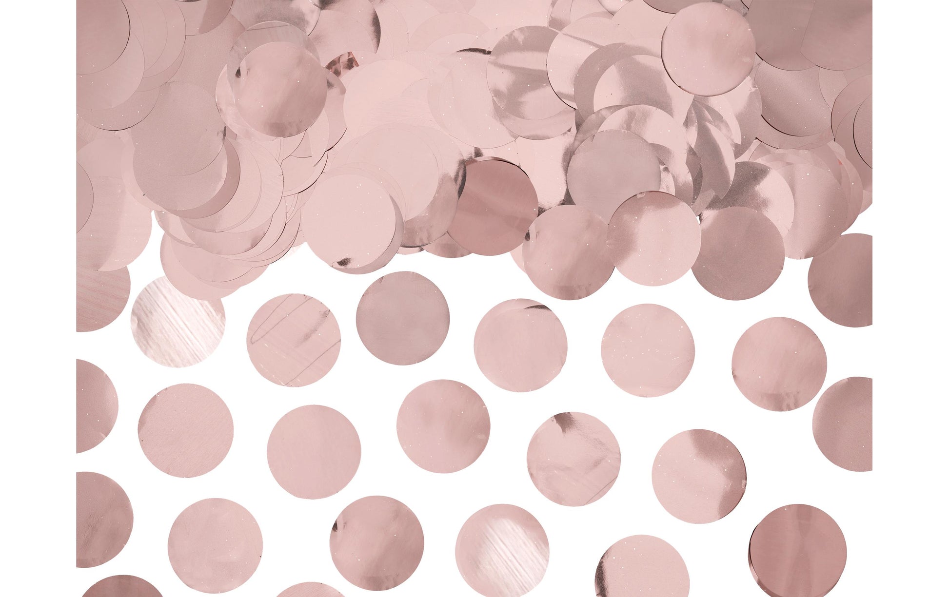 PartyDeco Konfettikanone Kreis – Roségold – Ø 2,5 cm – Folie – 15 g – 1 Stk