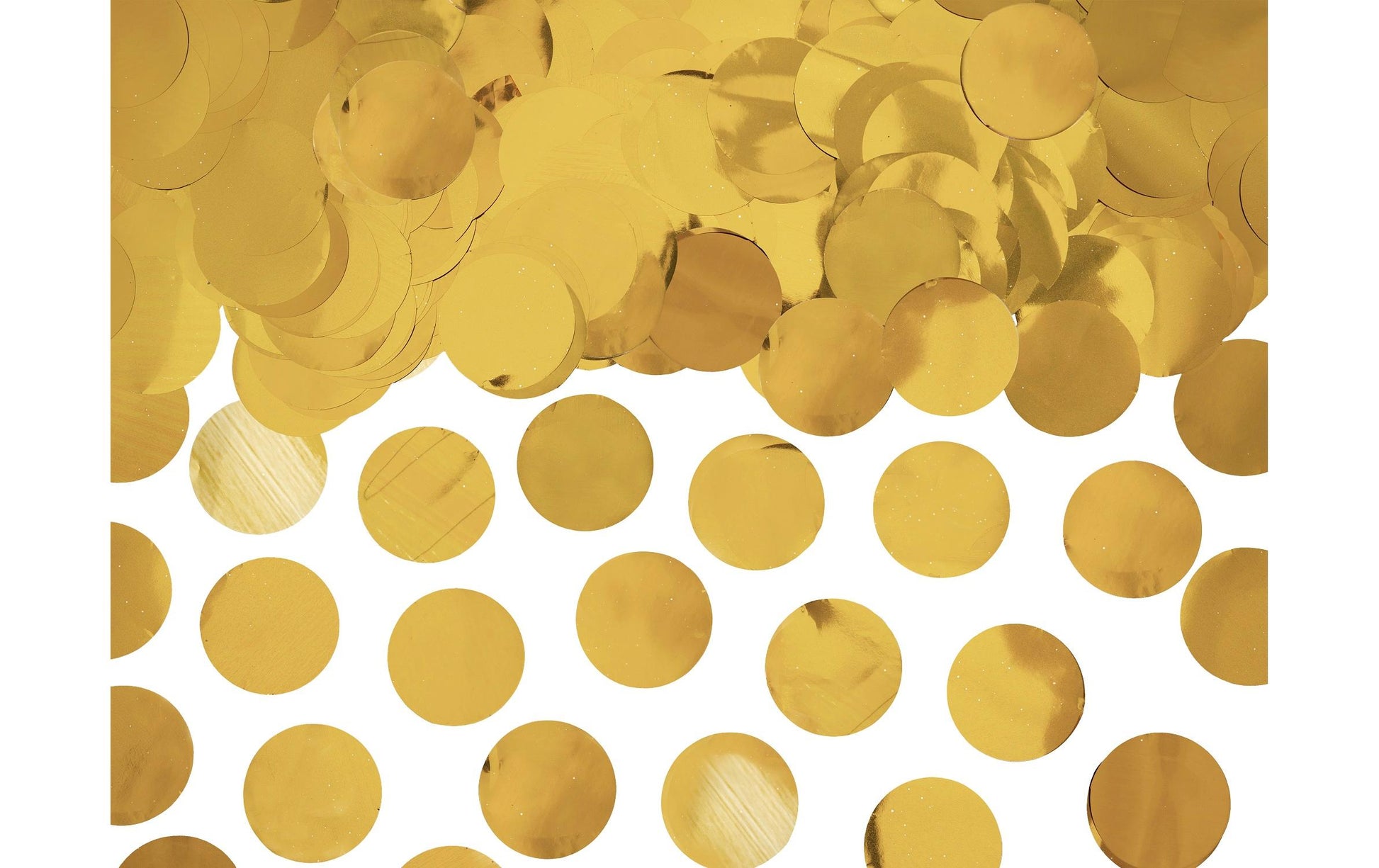 PartyDeco Konfettikanone Kreise – Gold – Ø 2,5 cm – 1 Stk