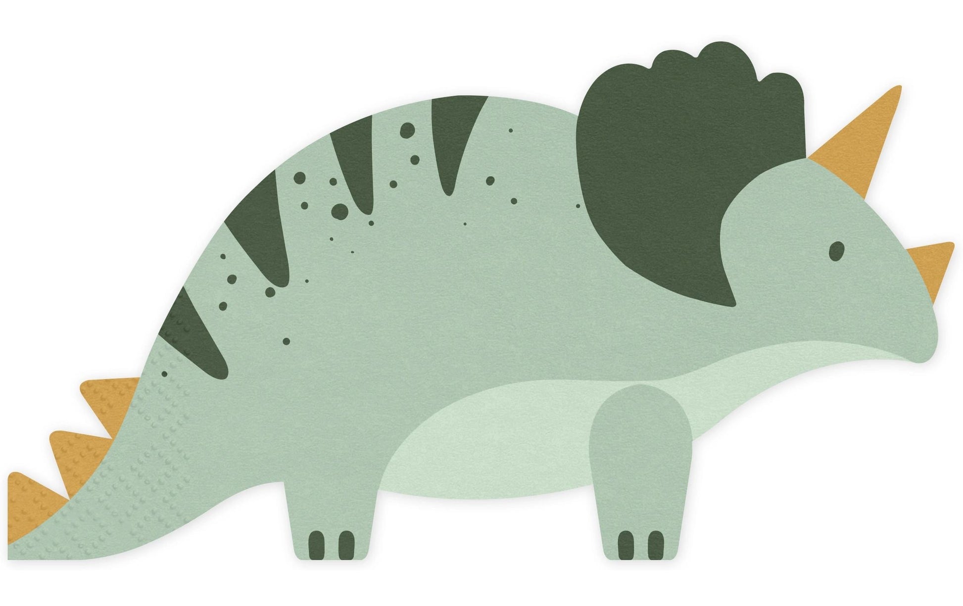 PartyDeco Servietten Dinosaurier, 36 × 20 cm, grün – FSC – 12 Stk.
