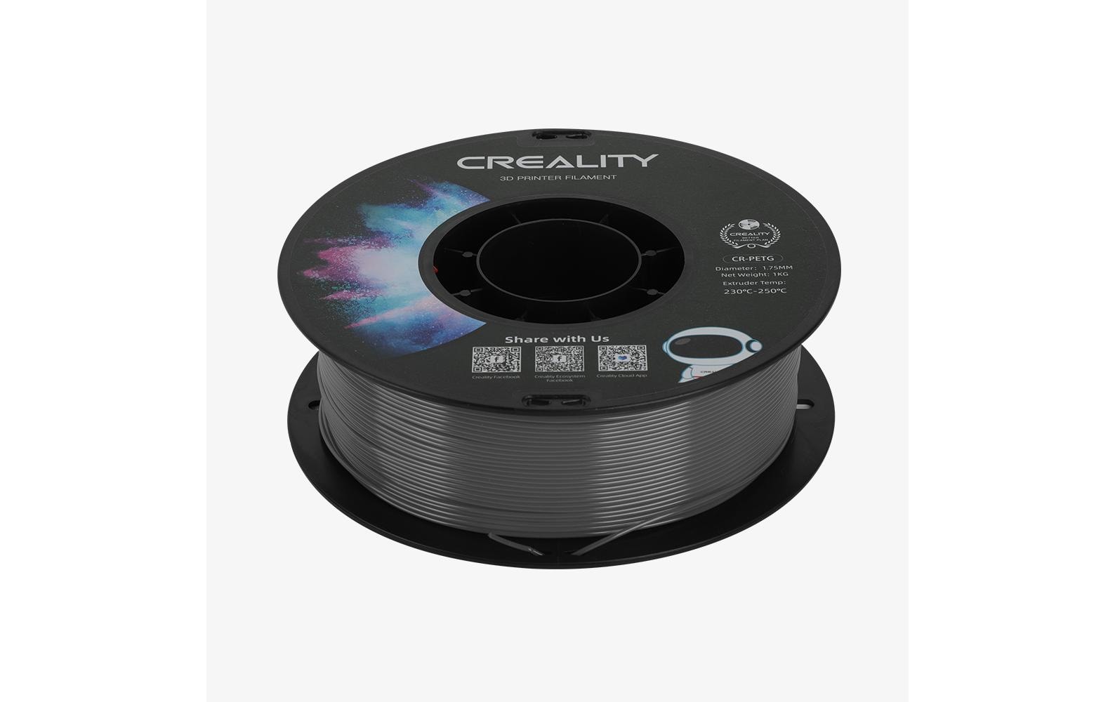 Creality 3D 3D-Drucker-Filament PETG 1,75 mm Grau, 1 kg