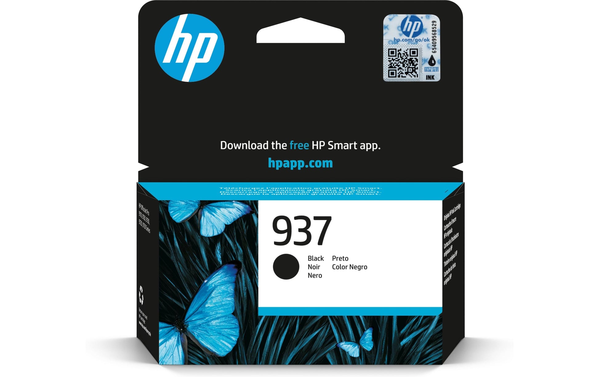 HP Tintenpatrone 937, Schwarz, 1'250 Seiten