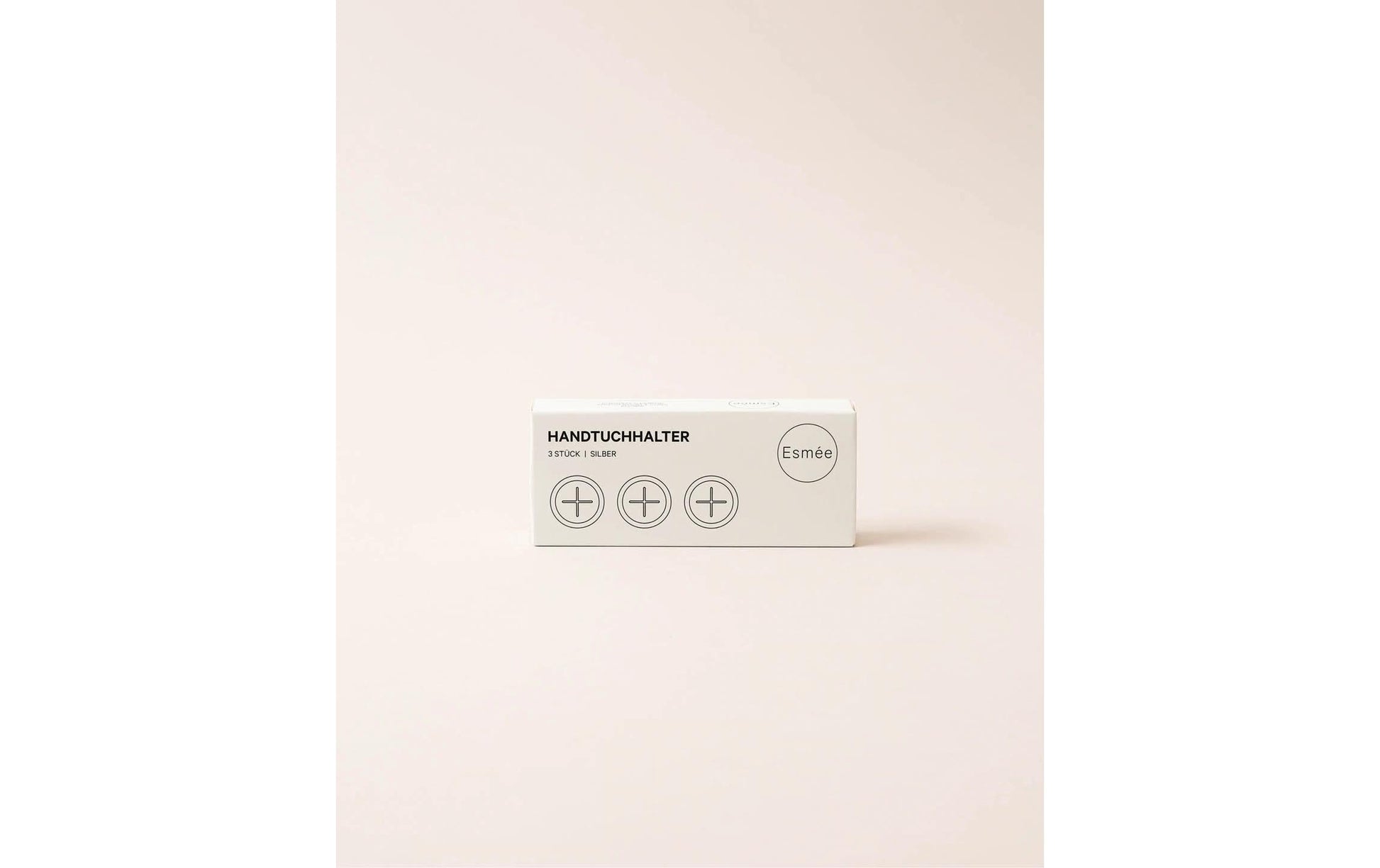 Esmée Haken – selbstklebend – Kunststoff – grau – 5 kg – 45 × 25 mm – 3 Stück