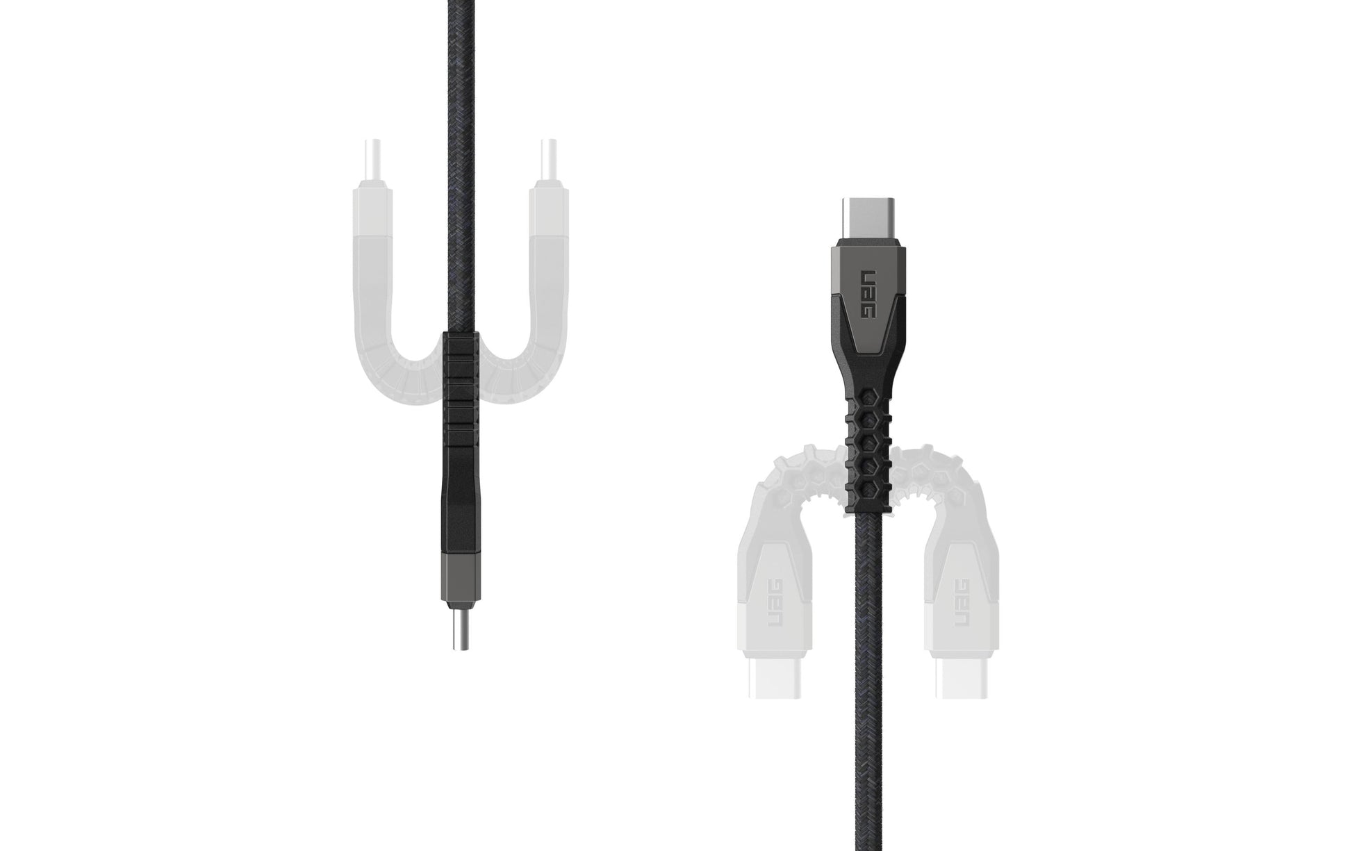 Urban Armor Gear UAG – USB-Kabel – USB-C auf USB-C – USB 2.0 (480 Mbit/s) – 1,5 m – PD 60 W – Schwarz/Grau
