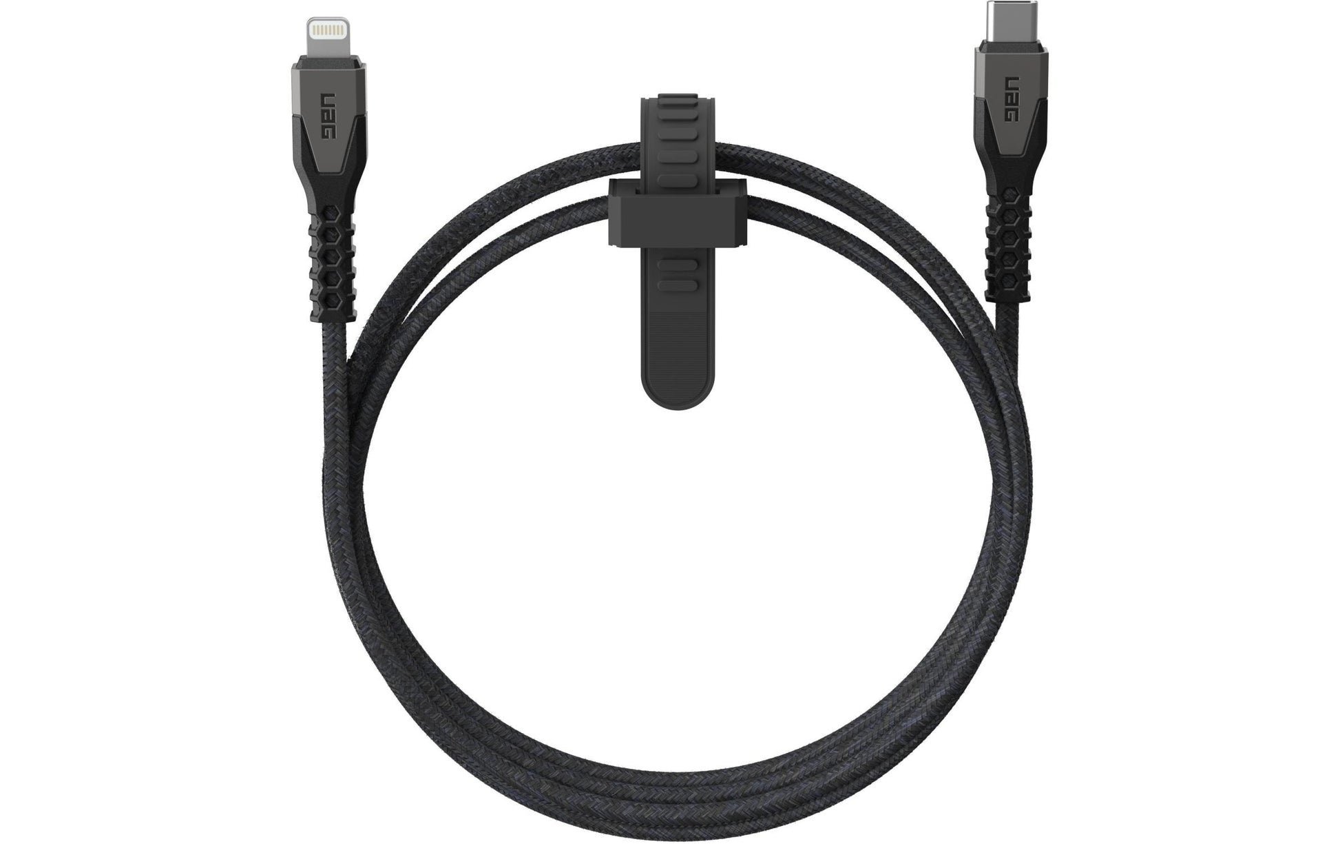Urban Armor Gear UAG USB-C-auf-Lightning-Kabel – 1,5 m, USB 2.0, 30 W, Schwarz, MFi zertifiziert