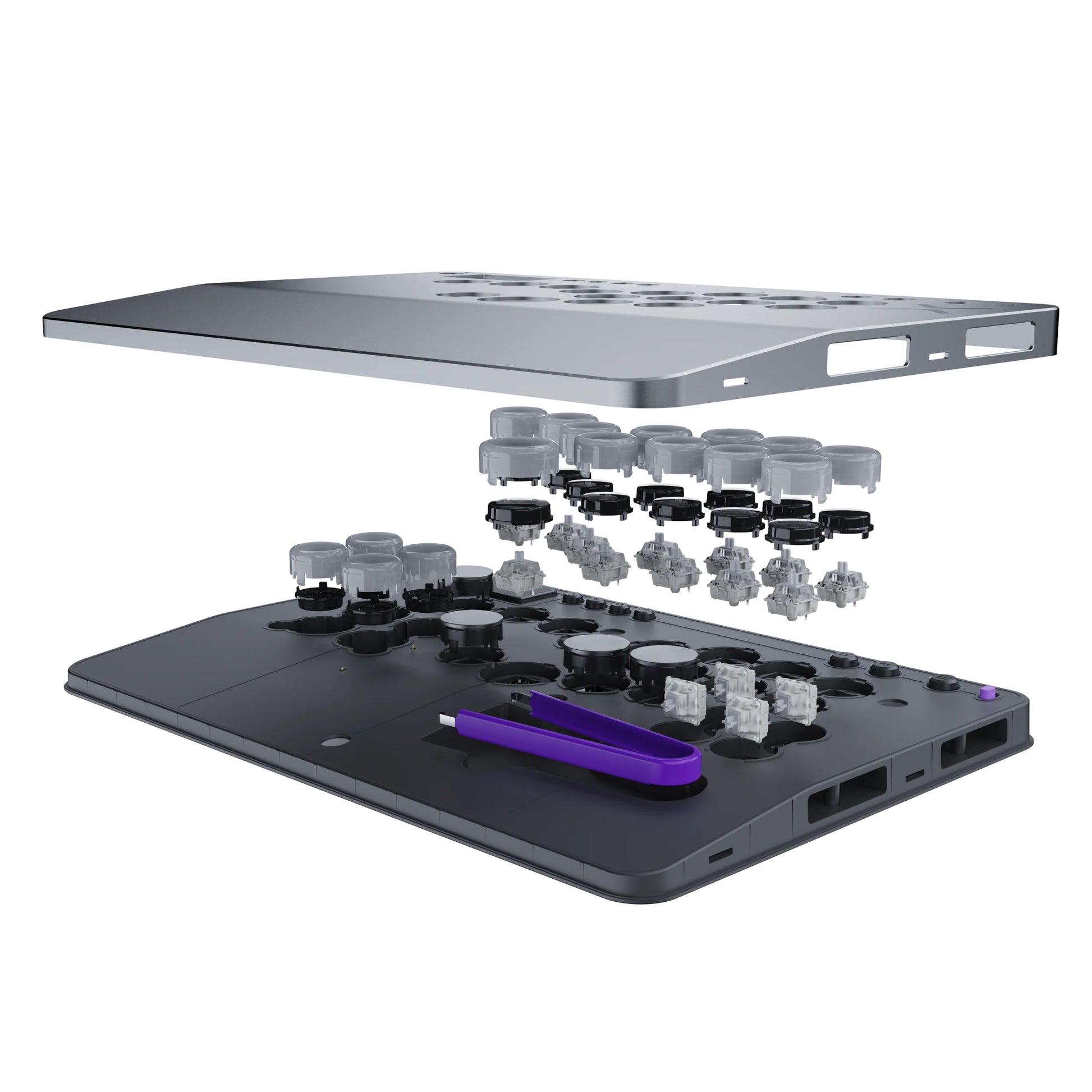 PDP VICTRIX Pro KO – Joystick – USB (kabelgebunden, USB-C), Grau – für PC, PlayStation 4 & PlayStation 5