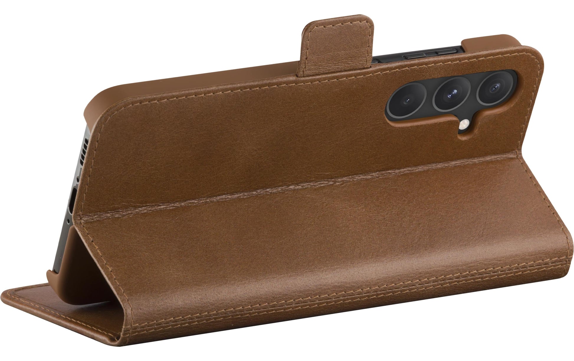 dbramante1928 Copenhagen – Wallethülle – für Samsung Galaxy S24+, mit Ständer, 3 Kartenfächer, Leder, Beige