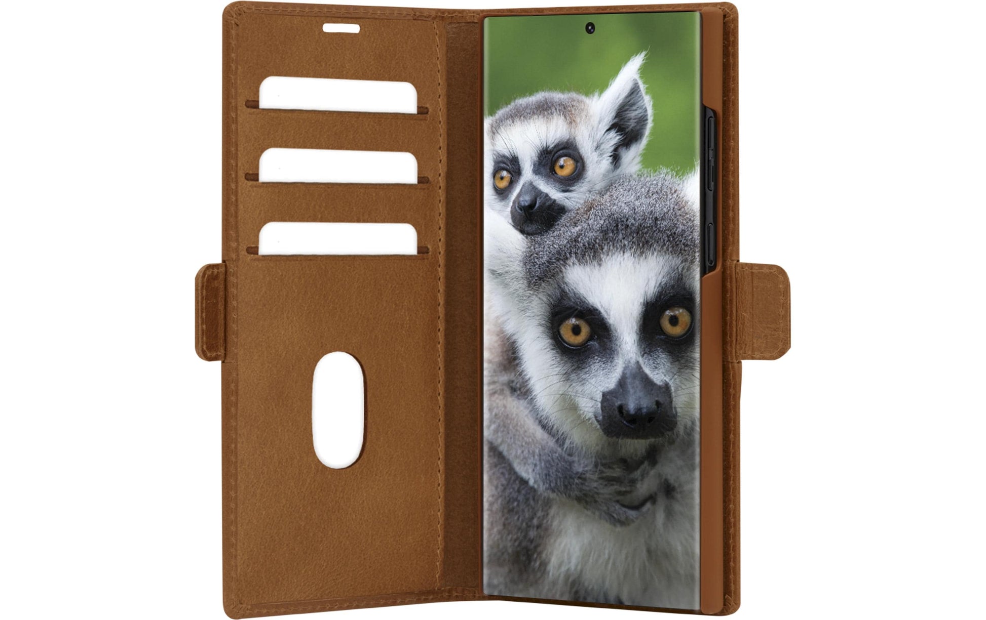 dbramante1928 Copenhagen Wallethülle – für Samsung Galaxy S24 Ultra, Leder, Beige, Magnetverschluss