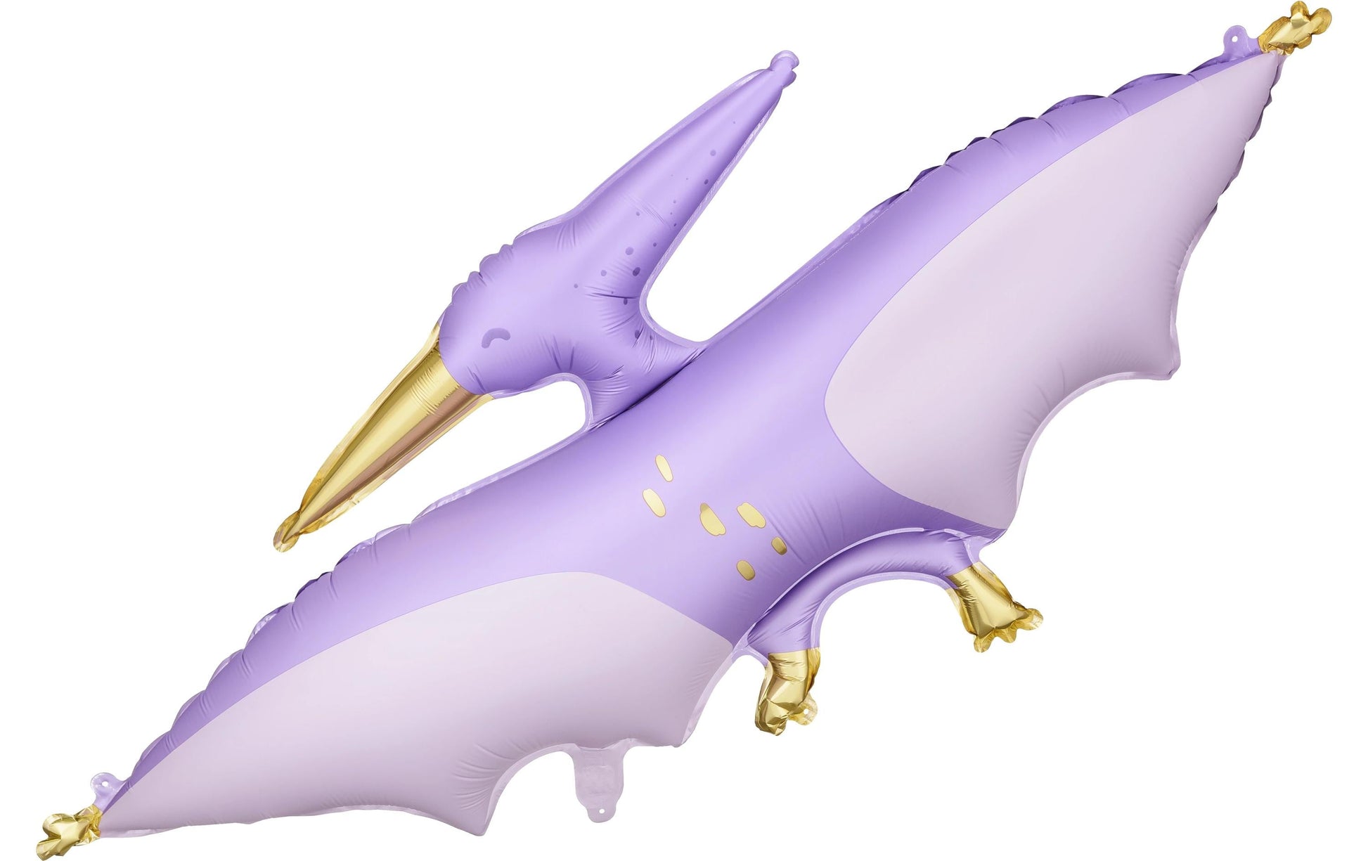PartyDeco Folienballon Pterodaktylus – Violett – 120 × 62 cm – Folie – 1 Stk