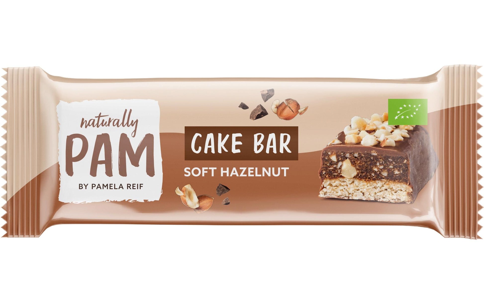 Naturally Pam Hafer-Riegel – Haselnuss, bio, vegan – 12 × 44 g