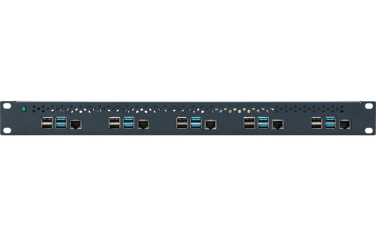 Rackmount.IT RM-PI-T1 – Montagehalterung – für Raspberry Pi 4, 1U, Schwarz