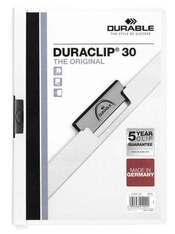 Durable Unterschriftenmappe – A4, weiss, Kunststoff