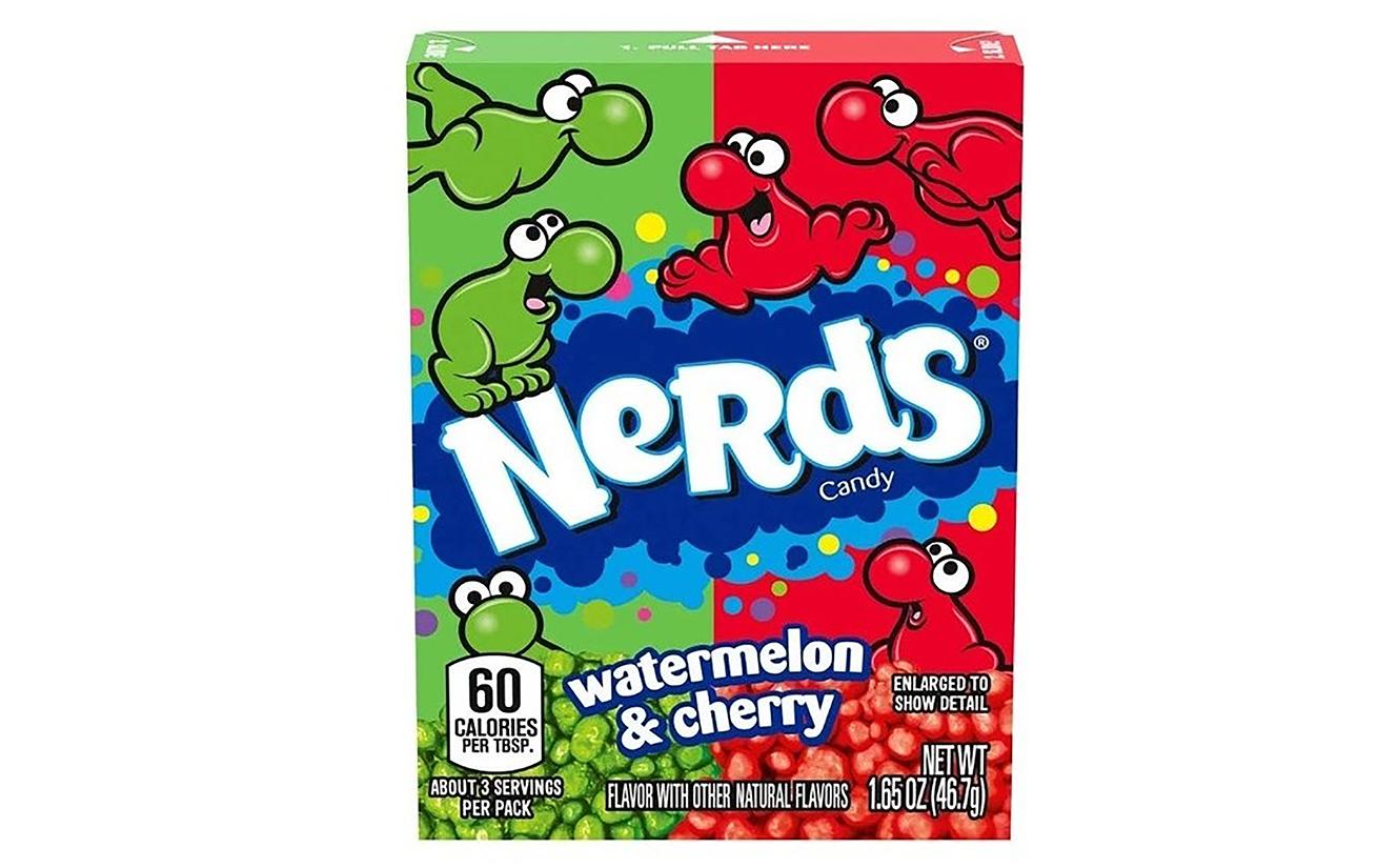 Wonka Nerds Lutschbonbons – Wassermelone & Kirsche – 46 g