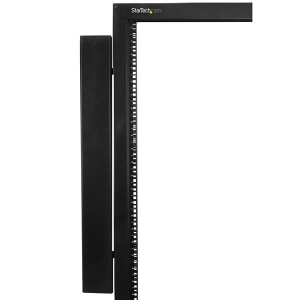 StarTech.com 19" Rangierpanel, 0U vertikal, 1,7 m, Finger-Duct, Kunststoff/Stahl – für 40U – Schwarz