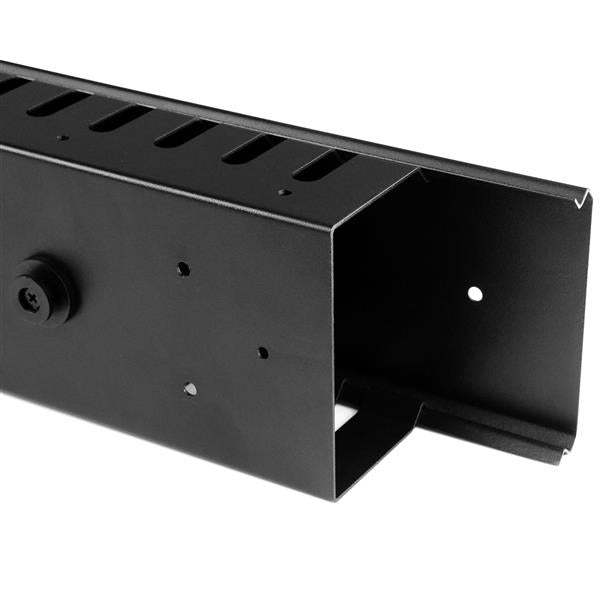 StarTech.com 19" Kabelmanager – 0U vertikal – 852,2 × 100 × 73 mm – Kunststoff/Stahl – Schwarz