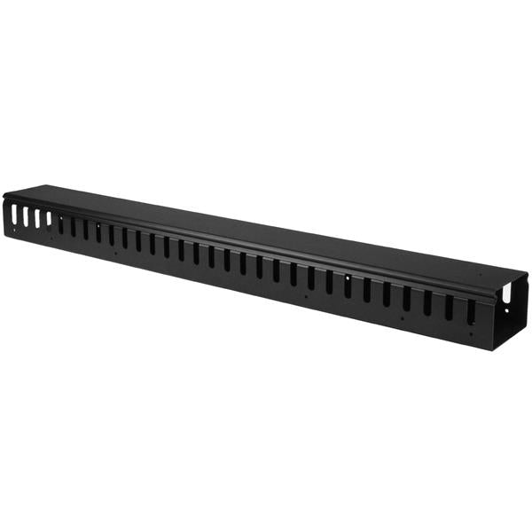 StarTech.com 19" Kabelmanager – 0U vertikal – 852,2 × 100 × 73 mm – Kunststoff/Stahl – Schwarz