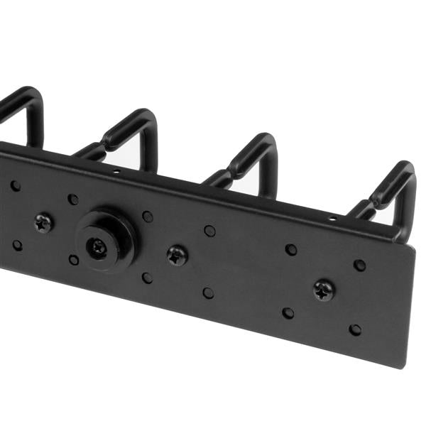 StarTech.com Vertikaler Kabelordner – 0U, 1,73 m, Stahl, Schwarz, für 40U-Rack, 2er-Pack