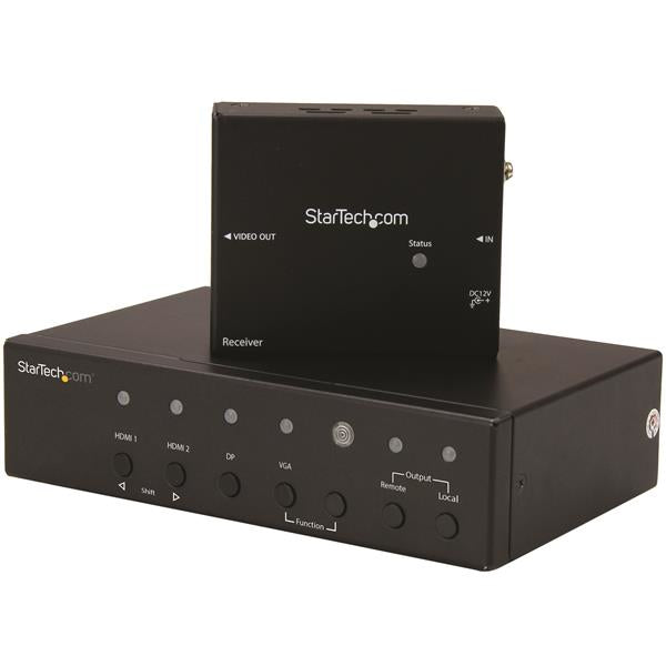 StarTech.com HDBaseT Extender-Set, Multi-Input (2× HDMI, 1× DP, 1× VGA), 2× HDMI Out, 4K@60 Hz, 70 m, IR