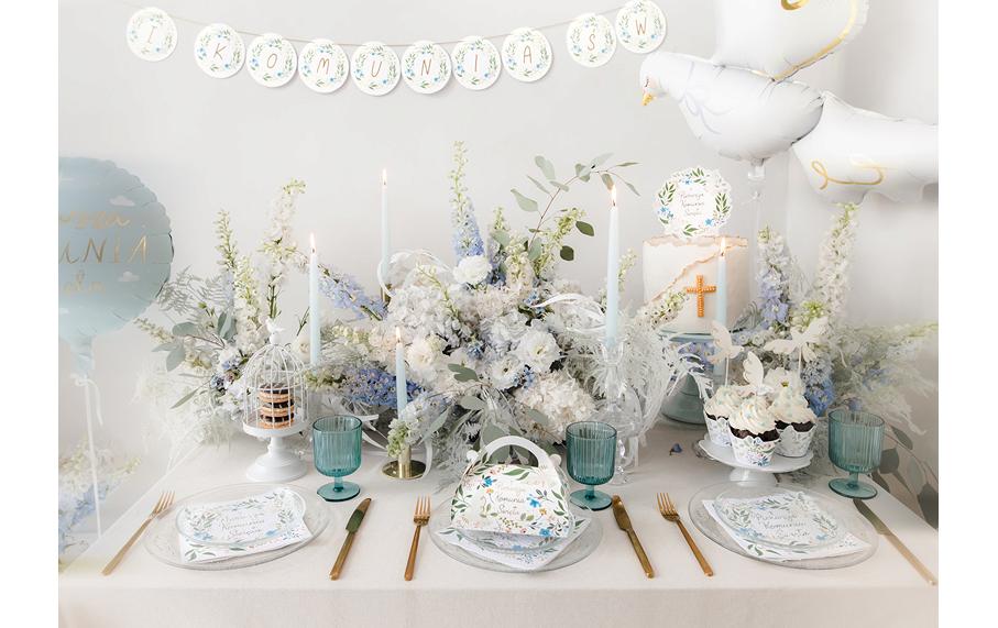 PartyDeco Folienballon Taube – Weiss – 80 × 100 cm – 1 Stk