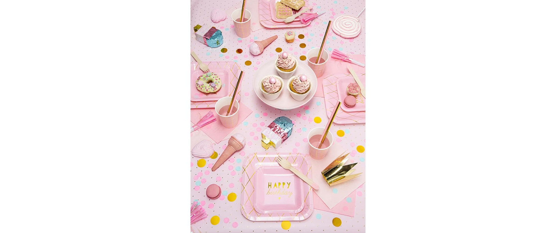 PartyDeco Konfettikanone Kreise – Gold – Ø 2,5 cm – 1 Stk