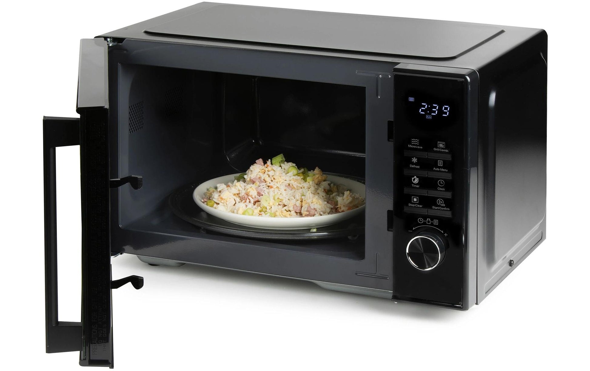 Domo Grill Mikrowelle DO22501G – 25 l, Grill, 1000 W – Schwarz