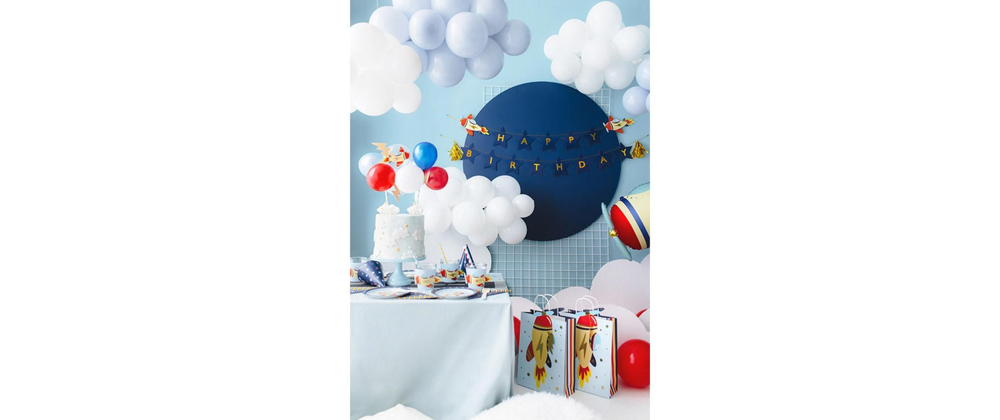 PartyDeco Girlande Fahrzeuge – Mehrfarbig – Papier – 1 Stk