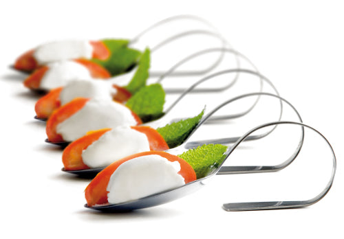 Ibili Fingerfood-Löffel – 6er-Set, 13 cm, Edelstahl, spülmaschinenfest