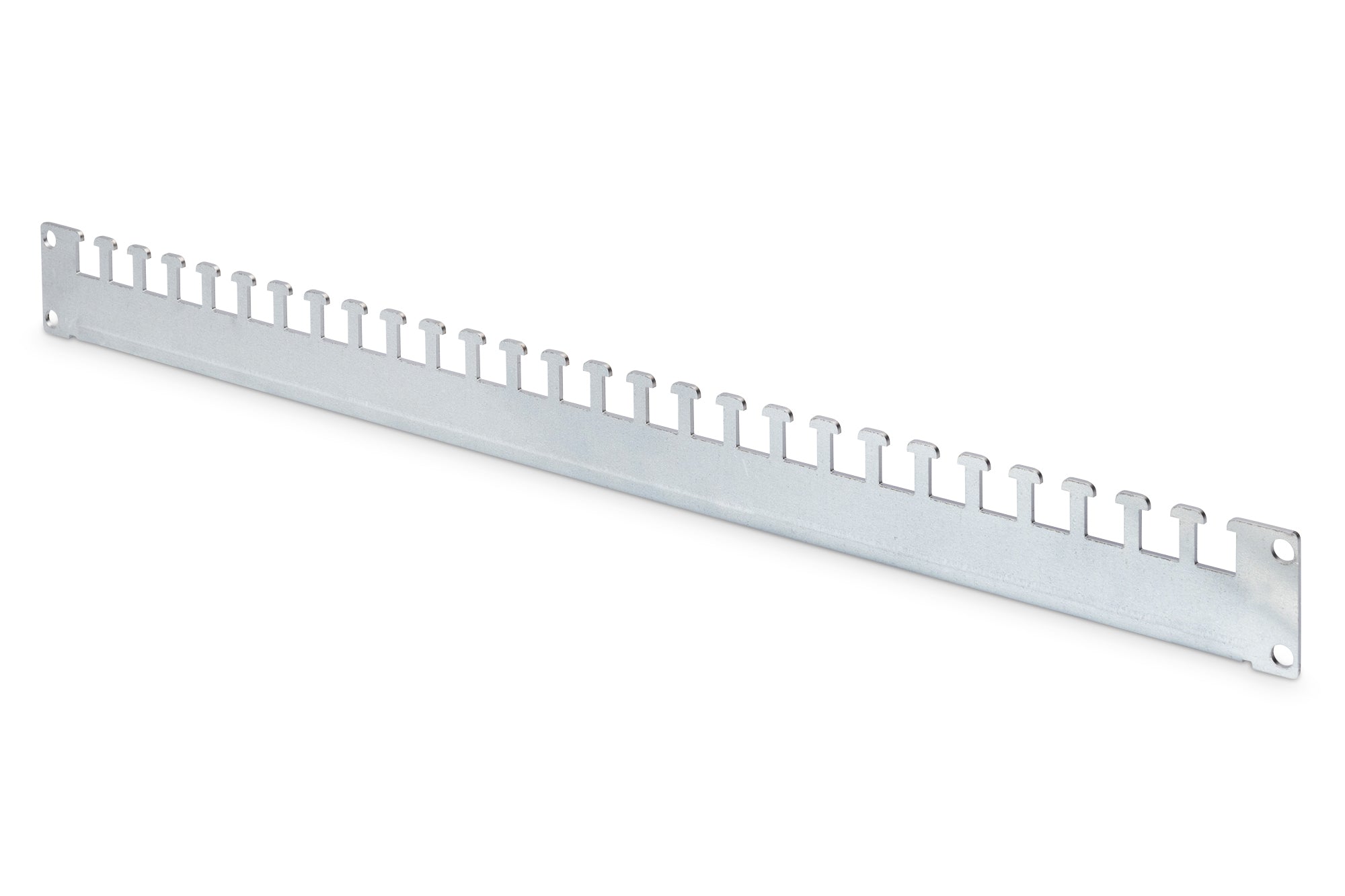 Digitus 19" 1U Rangierpanel, inkl. Schrauben, Edelstahl, 483×520×45 mm – für Unique & Dynamic – schwarz