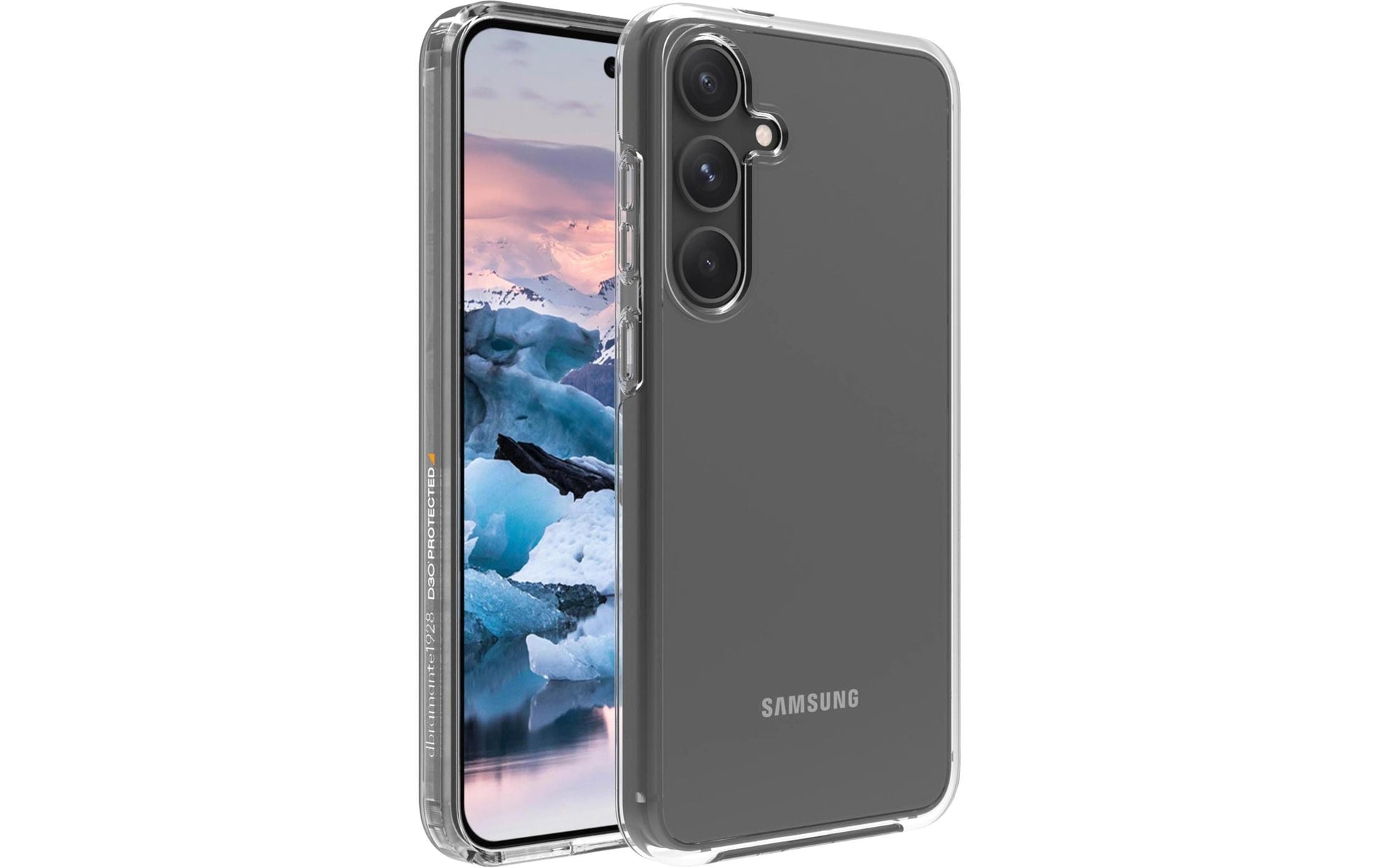 dbramante1928 Iceland Ultra D3O Backcover – für Samsung Galaxy S23 FE, Recycling-Kunststoff, Transparent