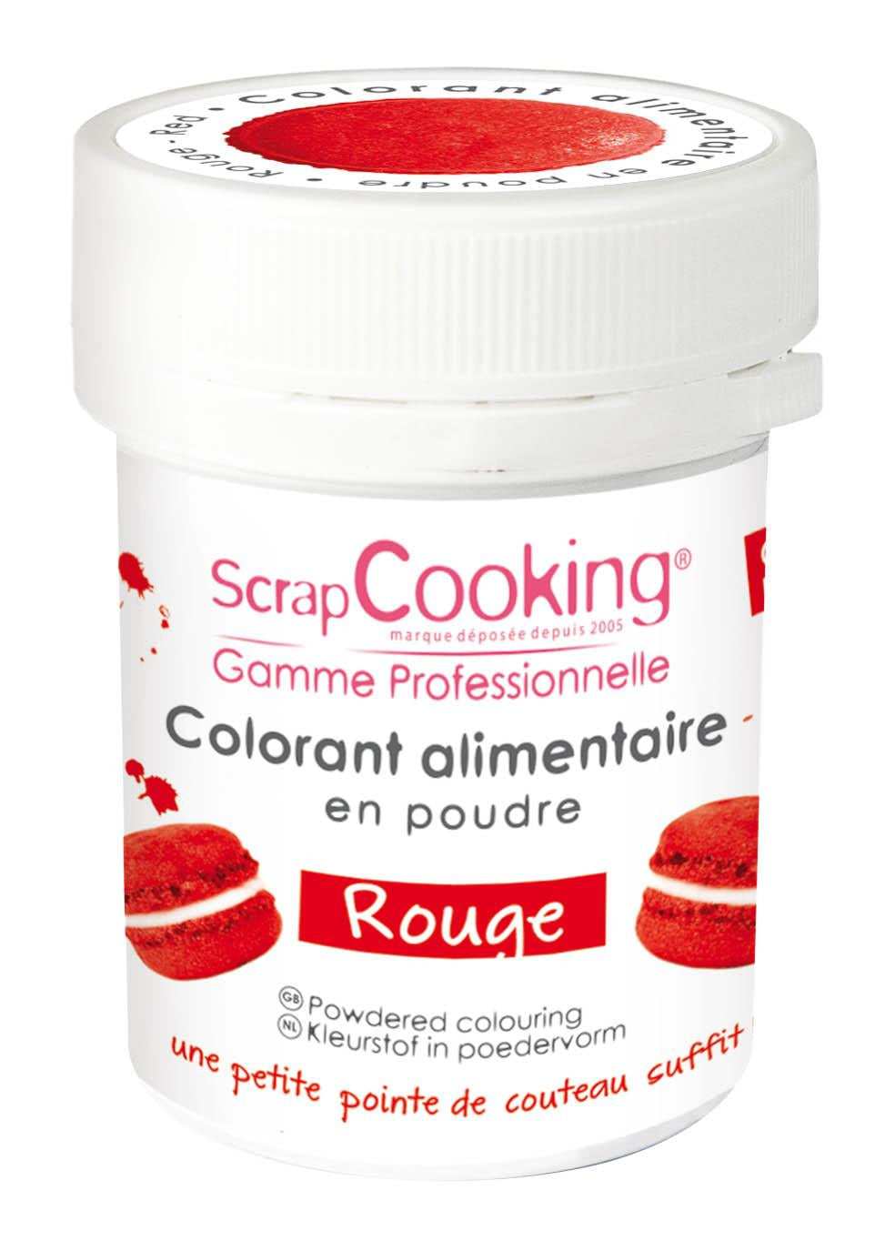 ScrapCooking Lebensmittelfarbe Rot, Pulver – 5 g