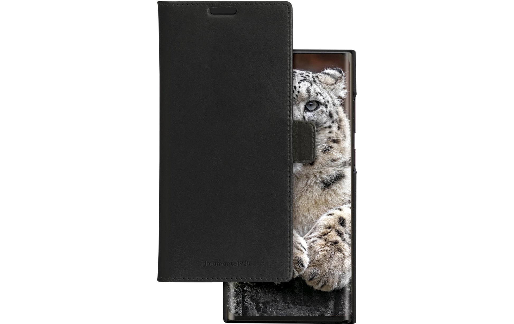 dbramante1928 Lynge – Wallethülle – für Samsung Galaxy S24 Ultra, 3 Kartenfächer, Leder, Schwarz