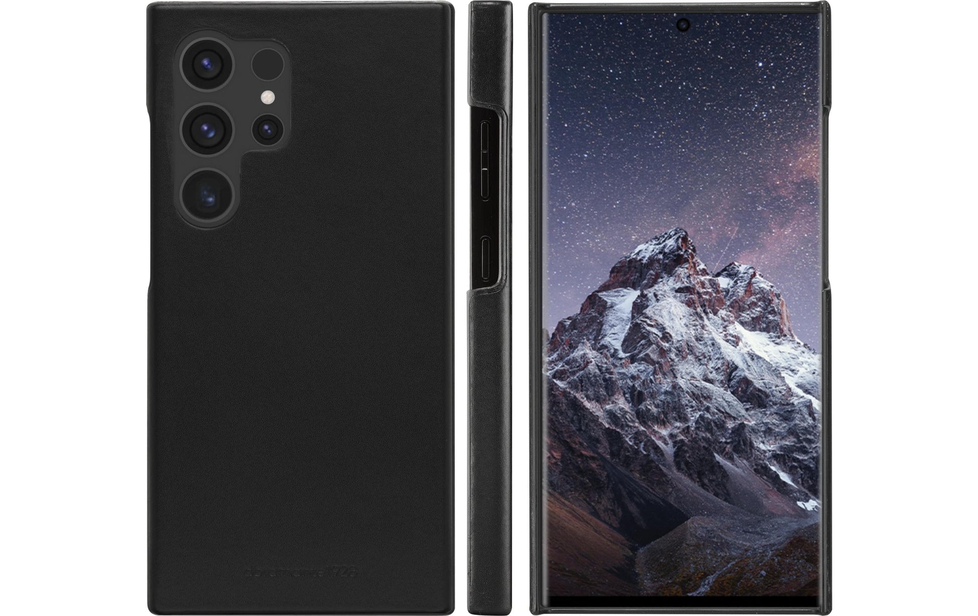 dbramante1928 Lynge – Wallethülle – für Samsung Galaxy S24 Ultra, 3 Kartenfächer, Leder, Schwarz