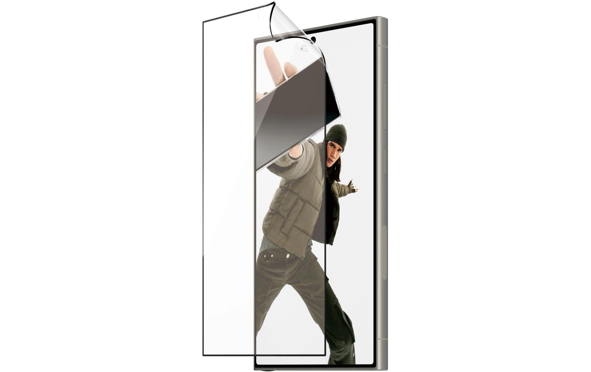 PanzerGlass Displayschutz (Folie), Ultra-Wide Fit – für Galaxy S24 Ultra – mit Applikator