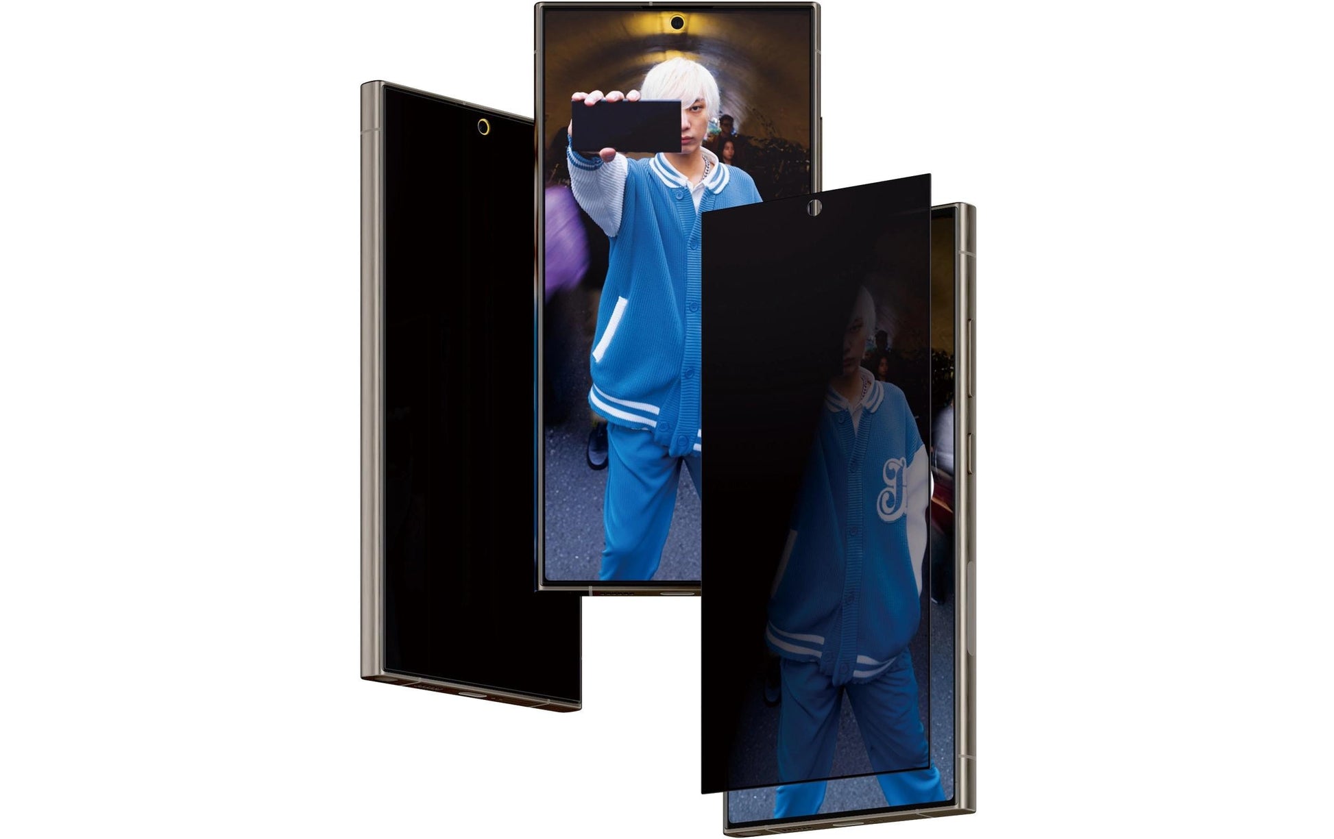 PanzerGlass Privacy-Filter (Panzerglas), Ultra-Wide Fit – für Galaxy S24 Ultra – mit Applikator