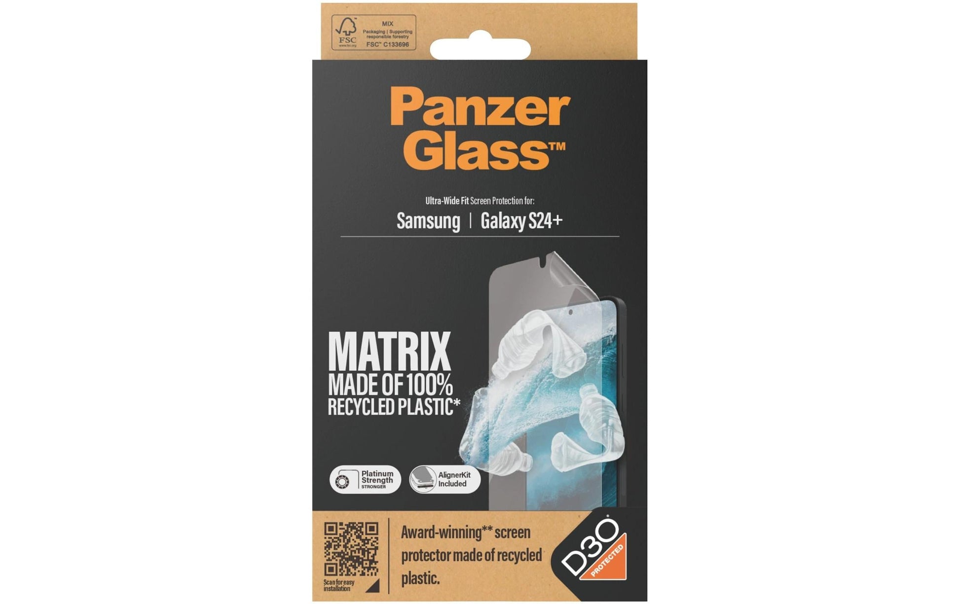 PanzerGlass Displayschutz, Folie, Transparent – für Samsung Galaxy S24 Plus – 1er-Pack